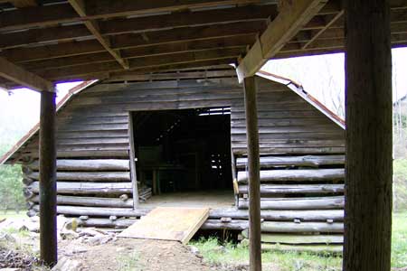 Old Chestnut Barn and Pasture next to Creek Old Chestnut Barn and Pasture next to Creek